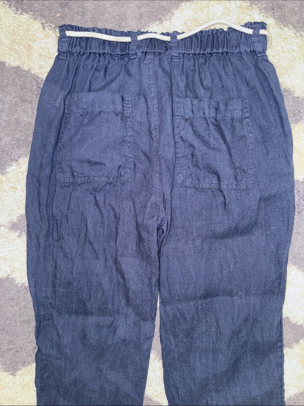 C&C California Navy Linen pants size xs - Picture 5 of 12